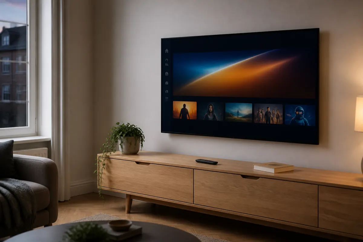 Living room TV ready for Dream 4K setup
